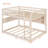 Lucky Furniture 57.3" W x 78.9" D x 57.1" H Pinewood and MDF Full Over Full Bunk Bed with Integrated Shelving-1720907052