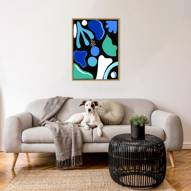 «Cool Shapes I» par Regina Moore, reproduction d'art sur toile encadrée, H 30 po x l 23 po