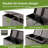 62 Gallon Outdoor Indoor Dual Lid Design Trash Can With Removable Bottom Trays-129992599