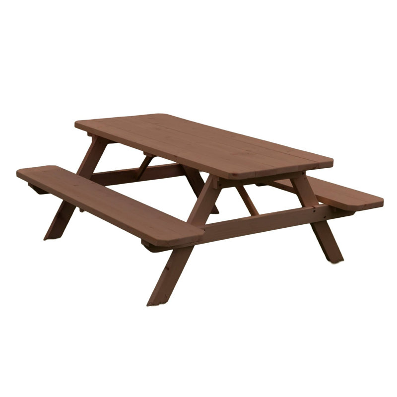 Table de pique-nique Keystone Amish Co., 4 pieds, teinte champignon, H 30 po x l 44 po x P 60 po, Teinte champignon