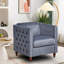 Chaise avec accoudoirs en velours 28,3 po-821836737