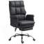 Fauteuil de direction, siège de bureau ergonomique en similicuir avec repose-pieds, fauteuil inclinable et pivotant-1199993309