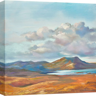 Landscape Painting: You And Me And A Cloud Or 2 by Nel Whatmore - Wrapped Canvas Print