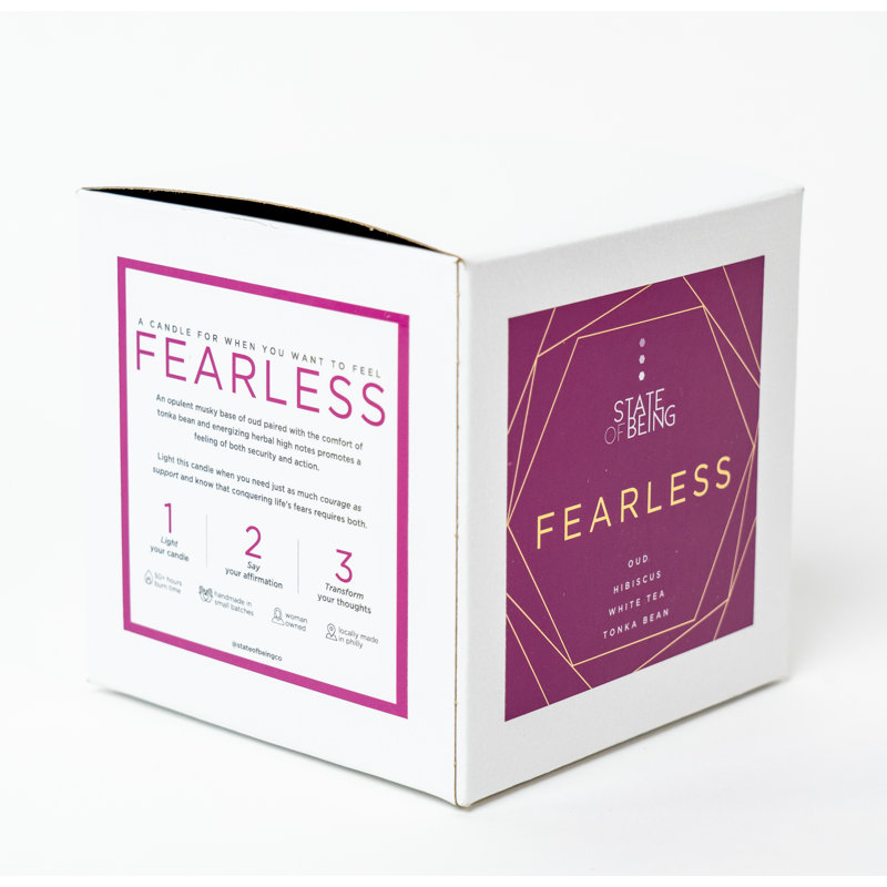 Bougie en pot parfumée Fearless Affirmation