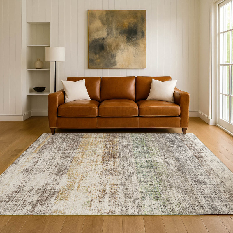 Tapis de qualité supérieure lavable à la machine Mayfield AMF2388, Mastic, 10 pi x 14 pi