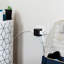 Robinet cubique à 3 prises avec mise à la terre PHilips, noir, SPS3002BC / 37