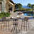 Outdoor Cast Aluminum Round Dining Table