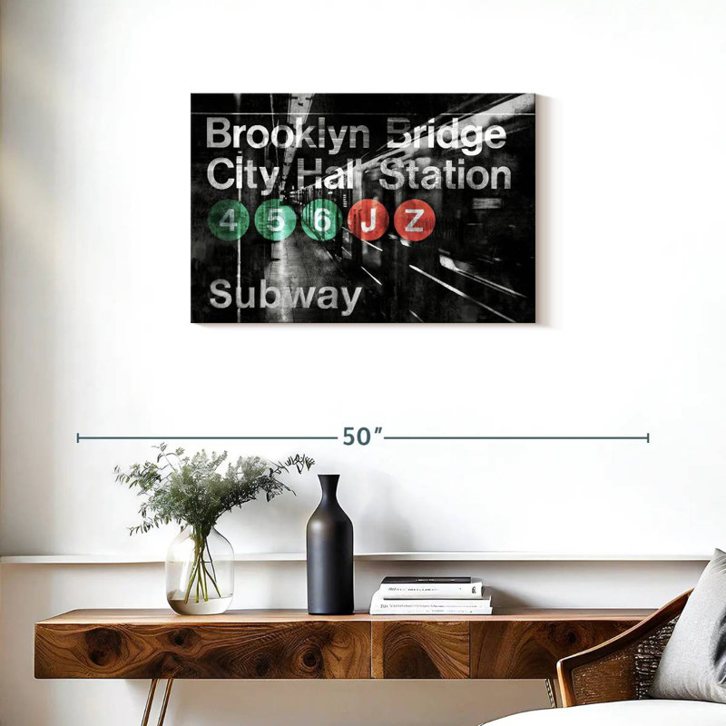 NYC Subway Station I, 20" H x 30" W