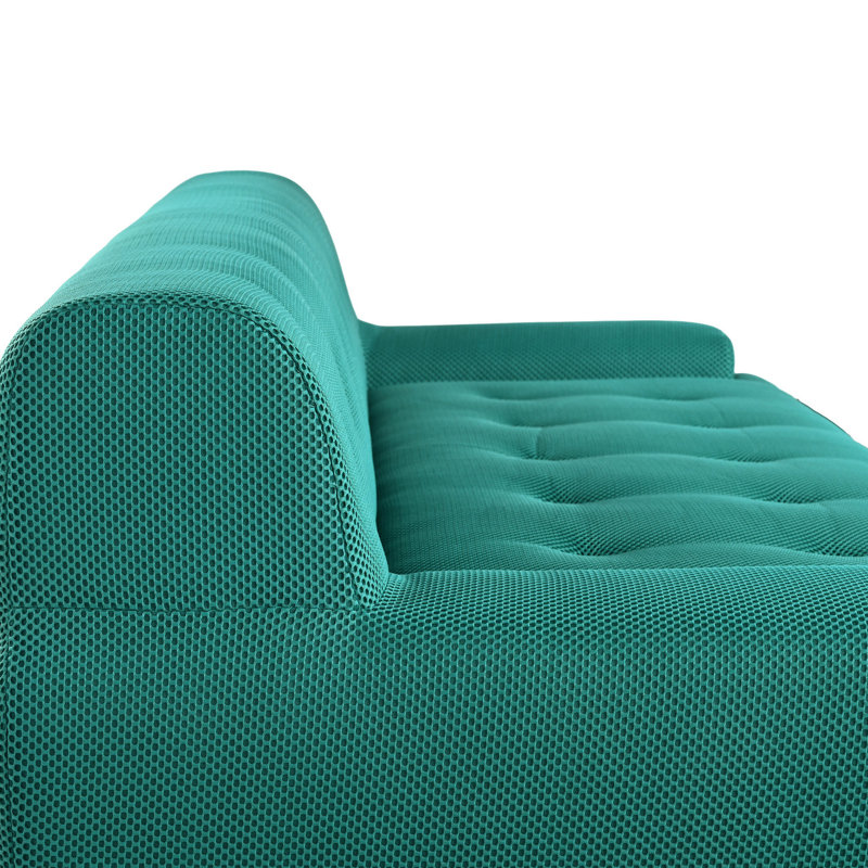 Moderne 86,2 po pour salon - 3, filet, confort profond, accoudoir bas, aucun assemblage requis, Vert