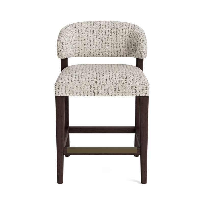 Keane Bar Stool, Marshmallow - Toast, Java, Counter Stool (25” Seat Height)