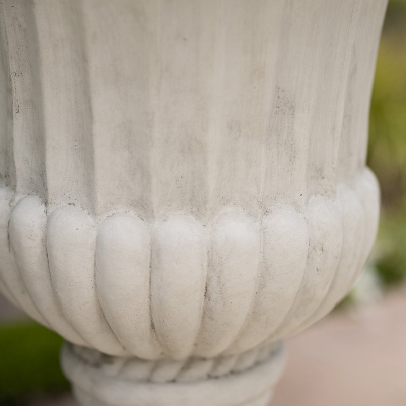 26" Antique White Urn - For All Types Of Indoor And Outdoor Settings 25.81" Planter In Ready For Any Space, White