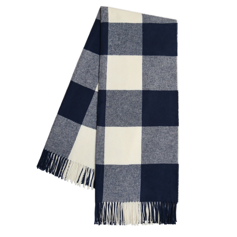 Buffalo Check Throws, Navy