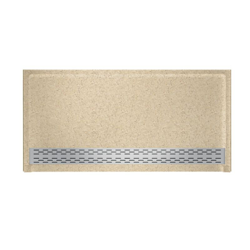 64'' W 34'' D Rectangular Single Shower Base, Bermuda Sand