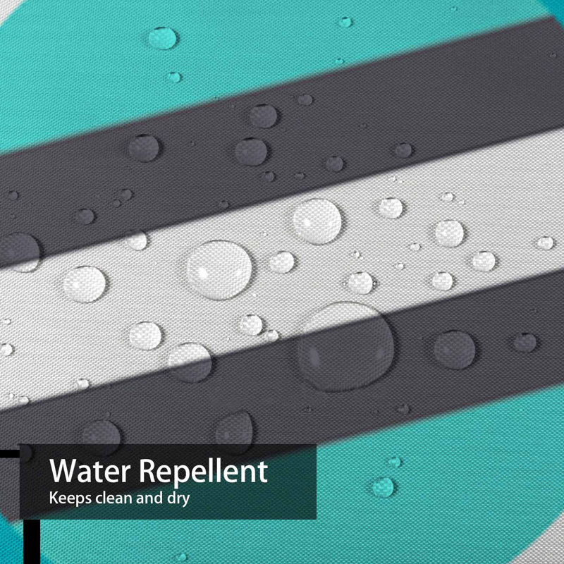 Rideau de douche géométrique moderne de style rétro avec 12 crochets, L 72 po x l 72 po