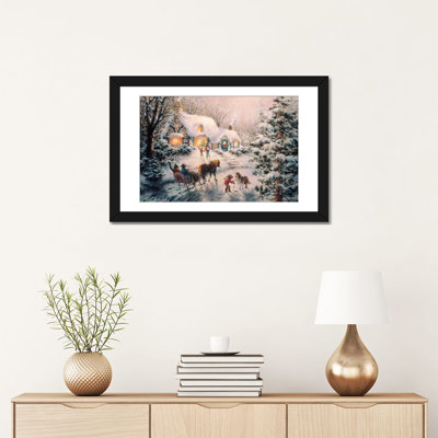 Visites de Noël - reproduction d'art sur toile