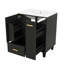 Meuble-lavabo de 24 po avec lavabo compact avec armoire de salle de bain, tablette de porte, tiroir profond et panier coulissant à 2 niveaux-1656057903