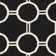 Rodgers Hand Woven Flat Weave Wool/Cotton Geometric Rug in Black/Gray