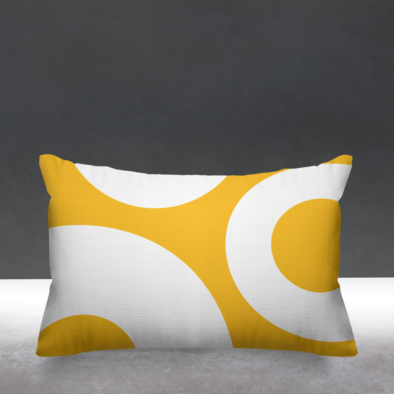 Coussin lombaire intérieur / extérieur Luella, Jaune
