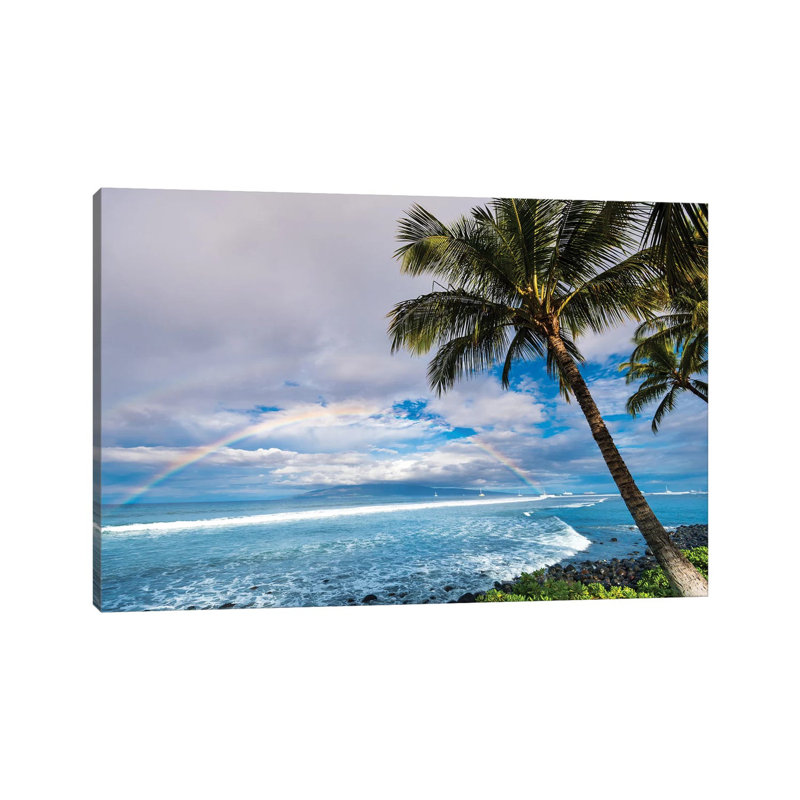 Hawaiian Landscape by Lucas Moore - Wrapped Canvas Print, 20.32 cm H x 30.48 cm W