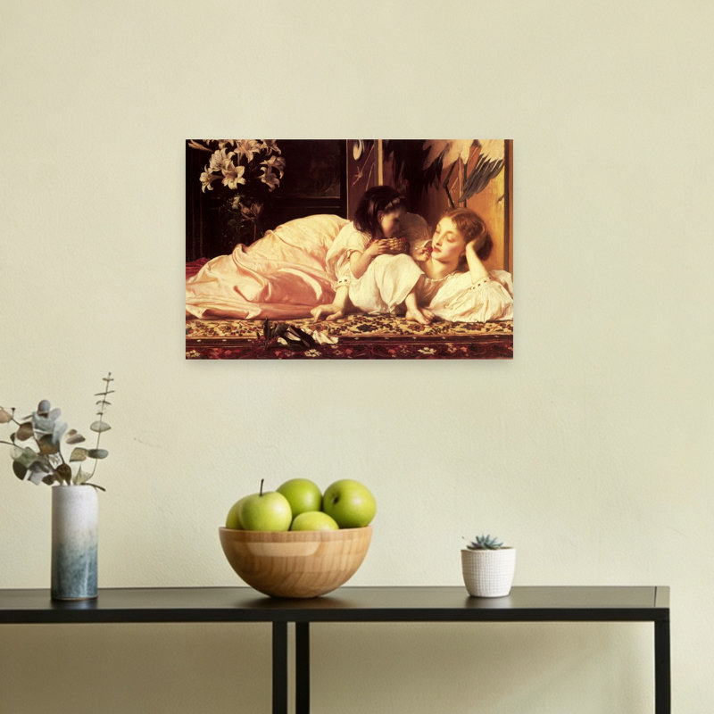 «Mother and Child», reproduction d'art murale rétro classique, 12" H x 18" W