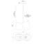 Luminaire suspendu moderne 2 lumières 14 po Keiko-95319971