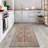 Washable Non-Slip Traditional Area Rug - Brown / Blue / Orange Rug for Entryway, Hallway, Bathroom, and Kitchen - Fairlin-2137846628