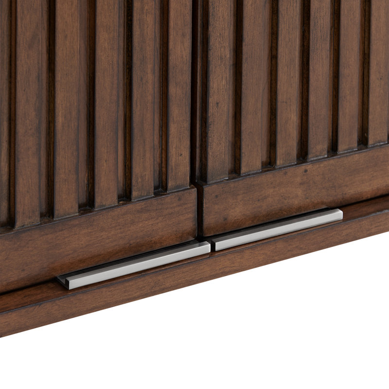 Through Lines Wall Mounted Bathroom Wall Cabinet, Brown