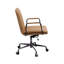 Chaise de bureau en cuir fleur Eclarn