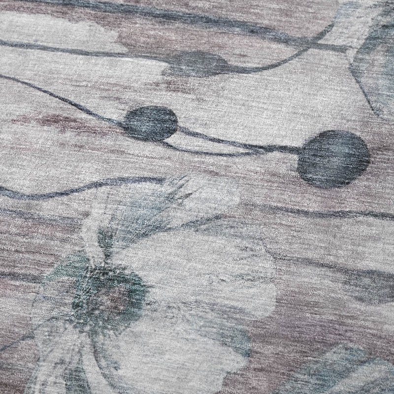 Jeté floral Sherpa ASB712 Addison, Sarcelle