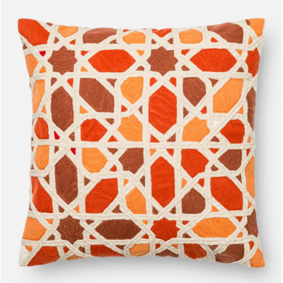 Cotton Down Geometric 18" Throw Pillow