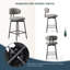 Tabouret de comptoir pivotant 27 po Bayville-114314621