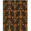 Hand Woven Wool Ikat Area Rug-1643247295