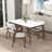 Carlos White Small Dining Table-1754947092