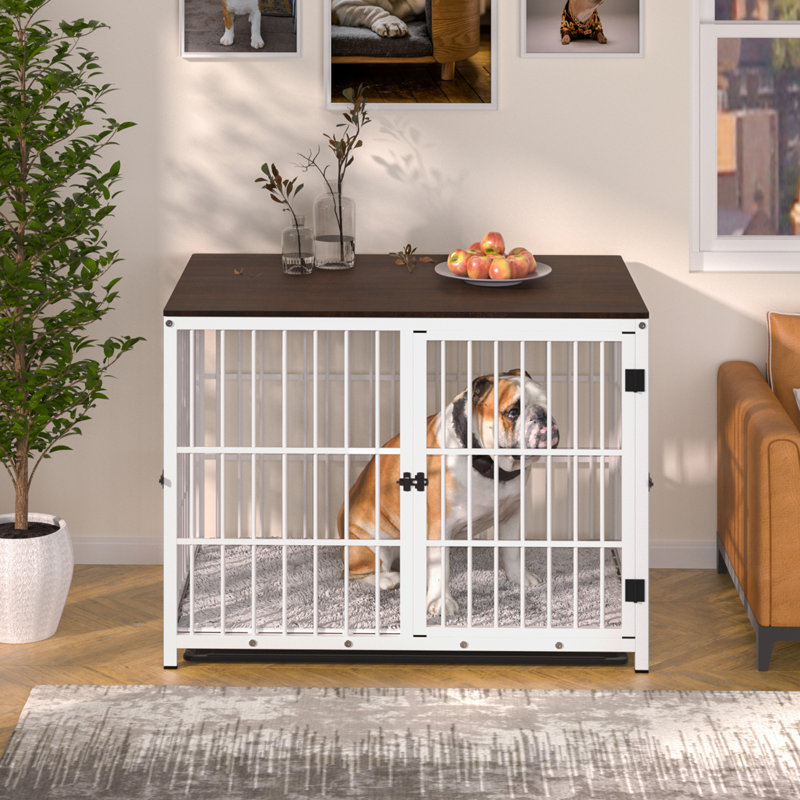 Harriet Furniture Style Crate with 3 Doors, 65 cm H x 78.5 cm W x 56.5 cm D, White