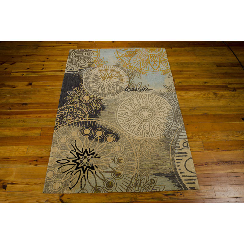 Nikhil Abstract Indoor Rug, Rectangle 5' x 7'6"