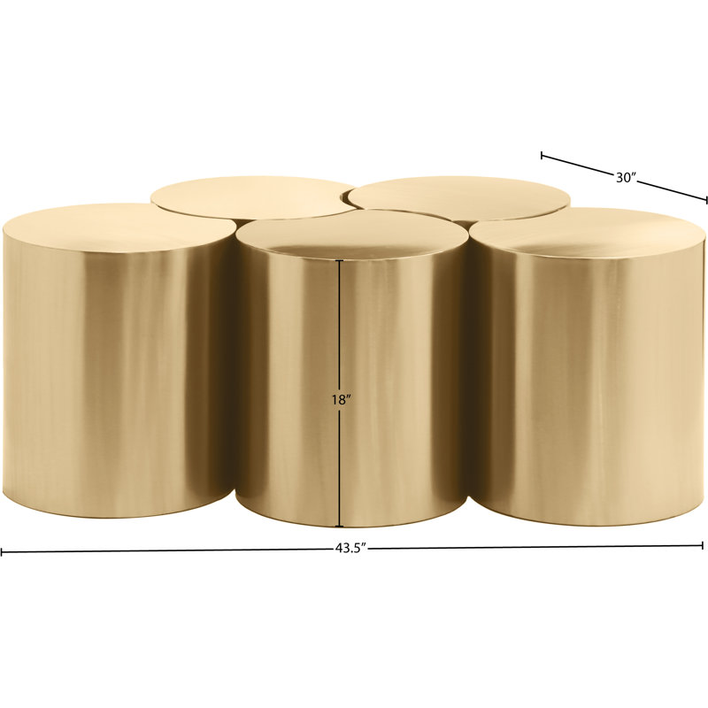 Ensemble de 5 tables de groupage Hylie, Or