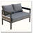 5-Piece Modular Outdoor Iron Sofa Set with PE Rattan and Wood-Plastic Table-826403769