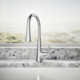 Tone Single Handle Pull Down Kitchen Sink Faucet with Three-Function Pull Down Sprayer