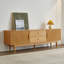 Meuble télé Mid-Century moderne avec tiroirs de rangement, meuble multimédia de chambre à coucher noyer 66,9 pouces-188060562-188204527