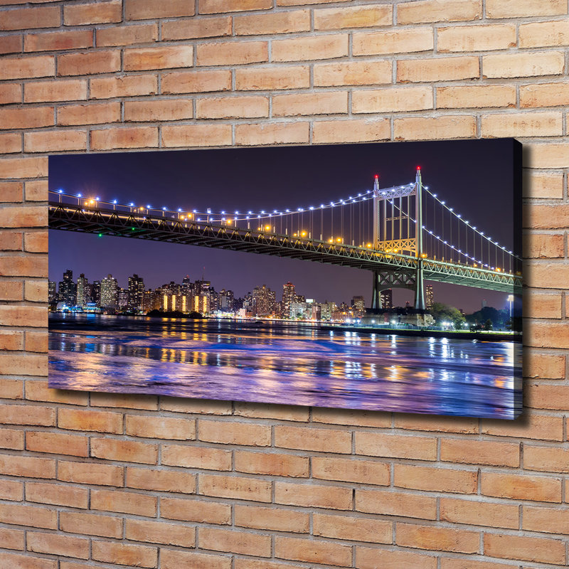 Bridge in New York 1 Piece Wrapped Canvas Wall Art