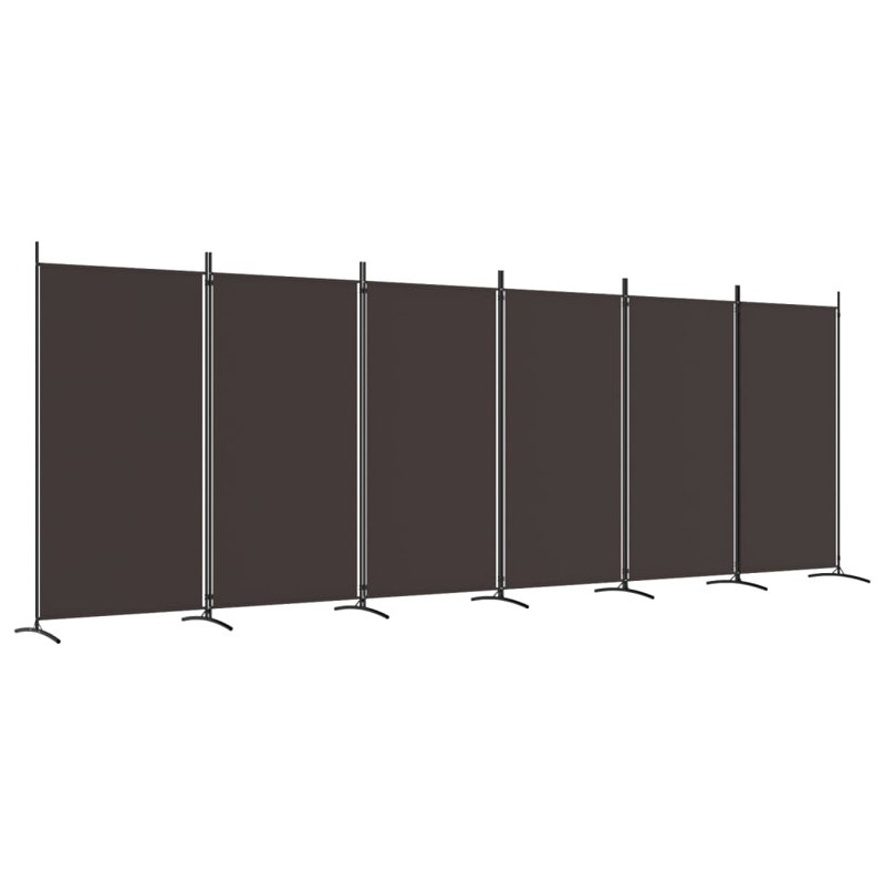 Cloison pliante Alaw H 70,9 po, Brun, 6
