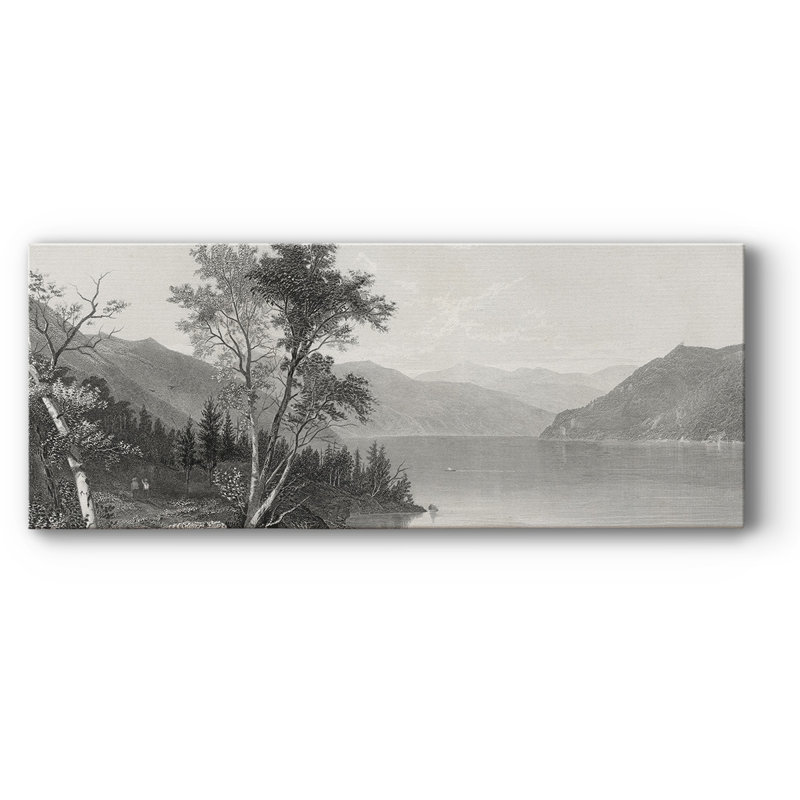 Lac George sur toile, H 12 po x l 30 po x P 1,5 po