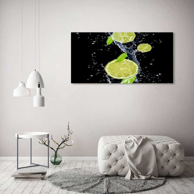 Limes And Water - Wrapped Canvas Print