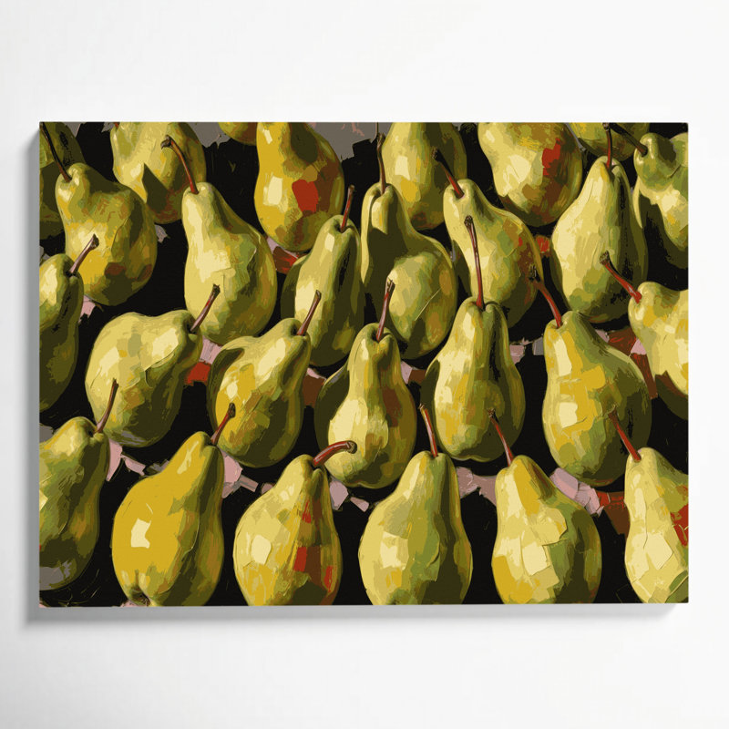 «Fruit Pear» par Bartlett, art mural sur toile, H 24 po x l 36 po