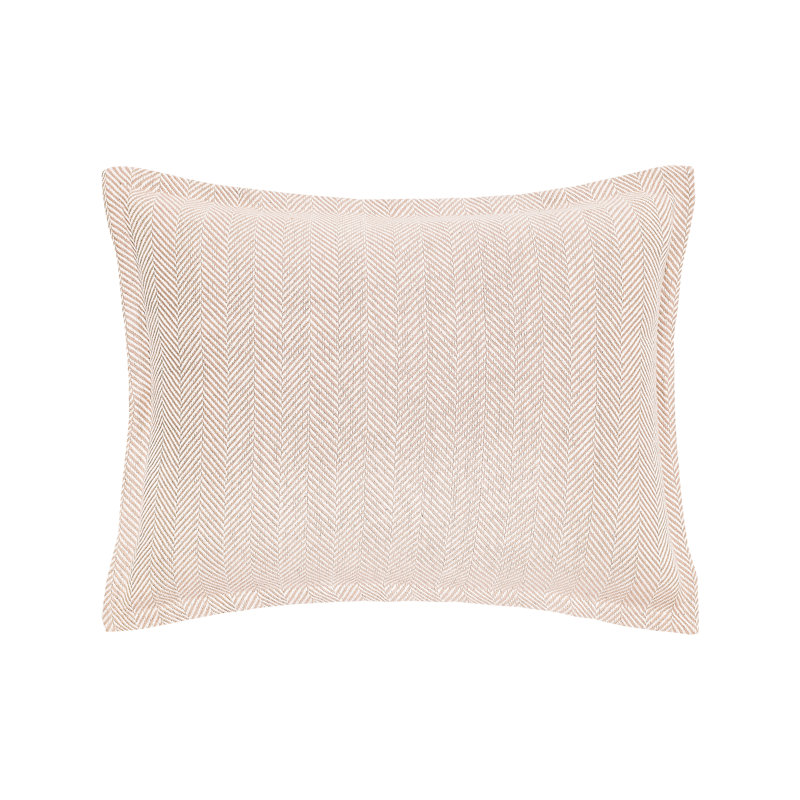 Orson 100% Cotton Sham, Standard, Rosewood