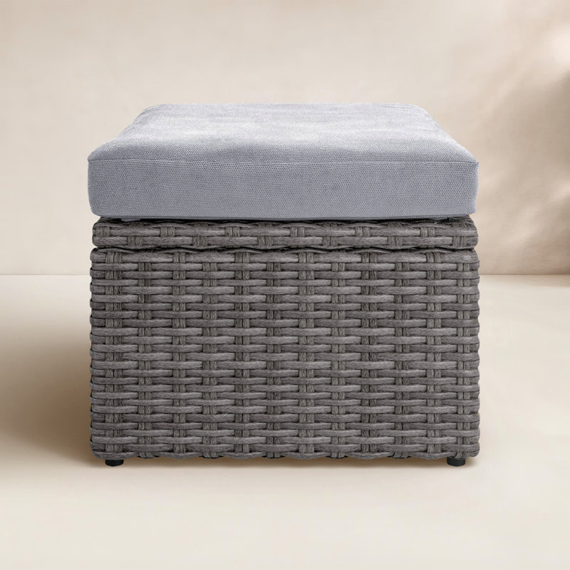 Repose-pieds d'extérieur avec coussin Toya Genesis