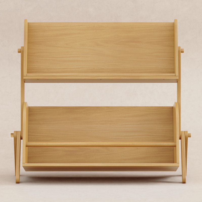 Tally 35.5" Book Caddy, Honey