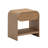 Arched Nightstand with Drawer in Warm Oak-763320356