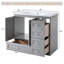 Armoire de meuble-lavabo autoportante de 36 po de style Shaker avec lavabo, 4 tiroirs à fermeture en douceur et 2 portes à fermeture en douceur-3260920