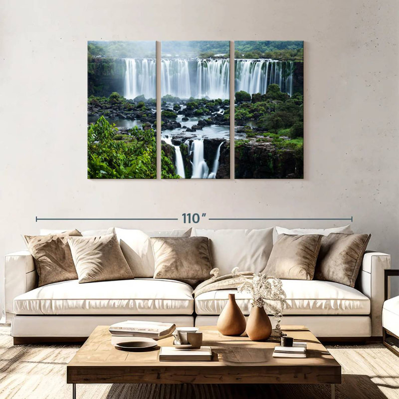 Alvord Vast Iguazu Falls, H 48 po x l 74 po